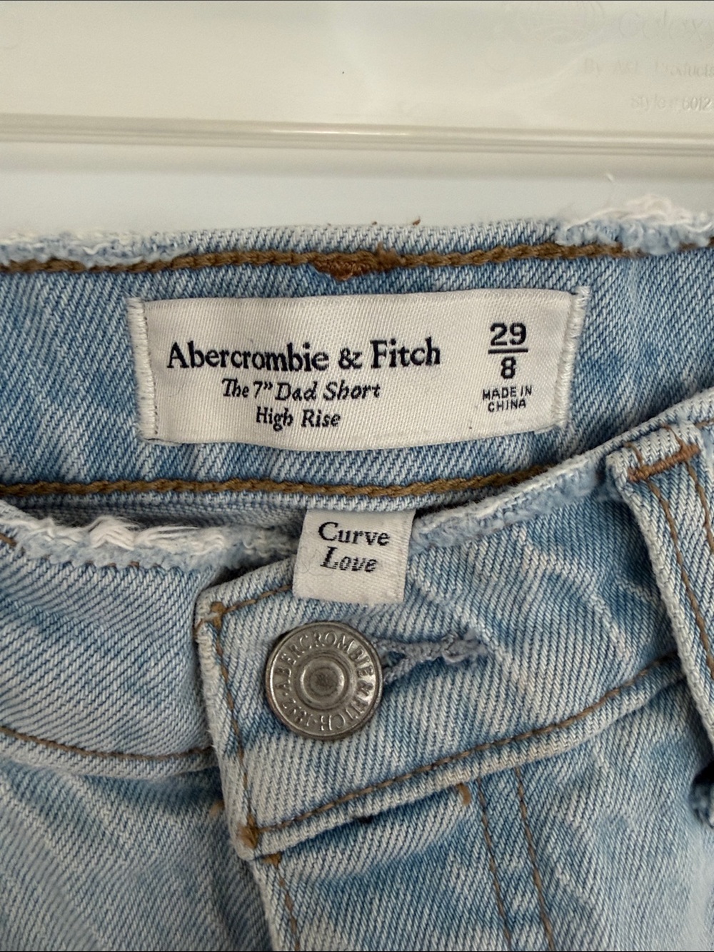Abercrombie & Fitch Light Blue Denim Jean Shorts - Picture 2 of 4